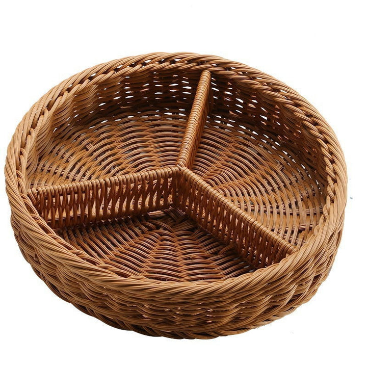 Multi-Compartment Woven Serving Tray Kalsten