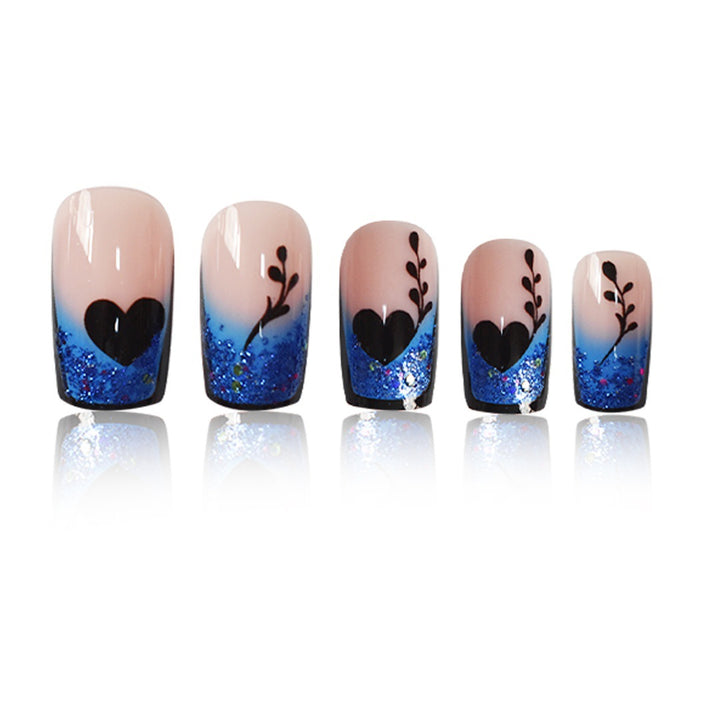 Artistic Glittered Press-On Nail Extensions Kalsten