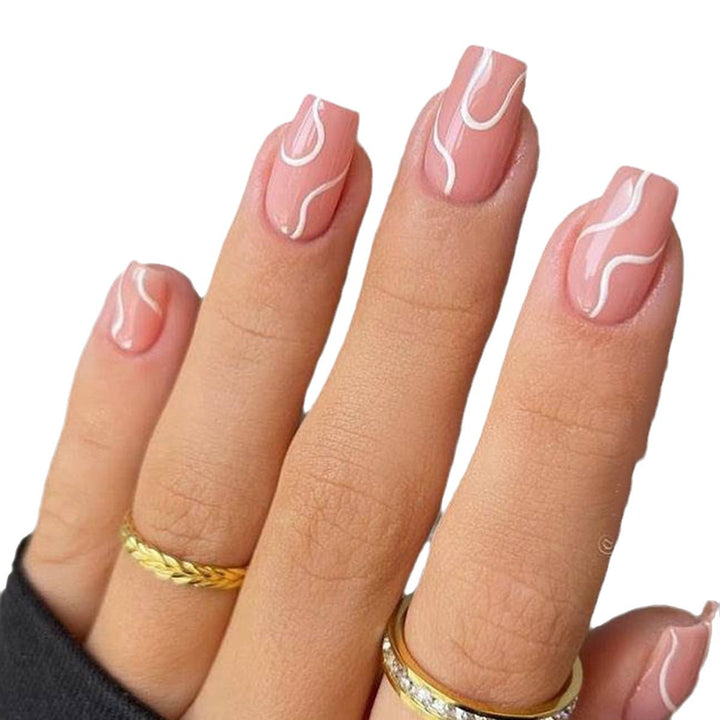 Artistic Wave Design Nail Art Kalsten
