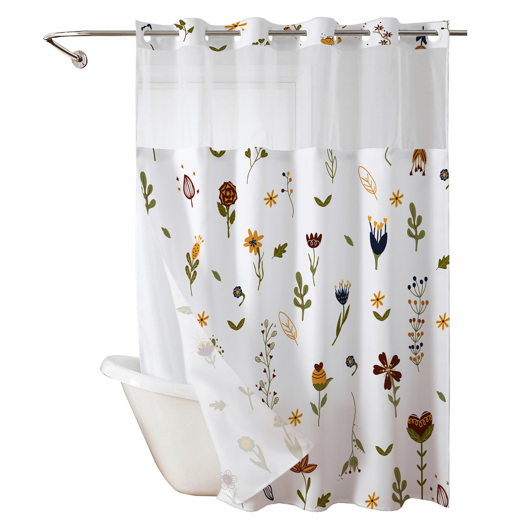 Strawberry-Themed Shower Curtain Kalsten