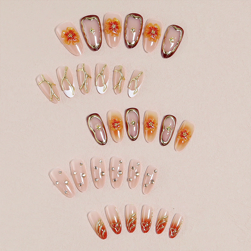 Do-it-Yourself artificial nails with floral designs Kalsten