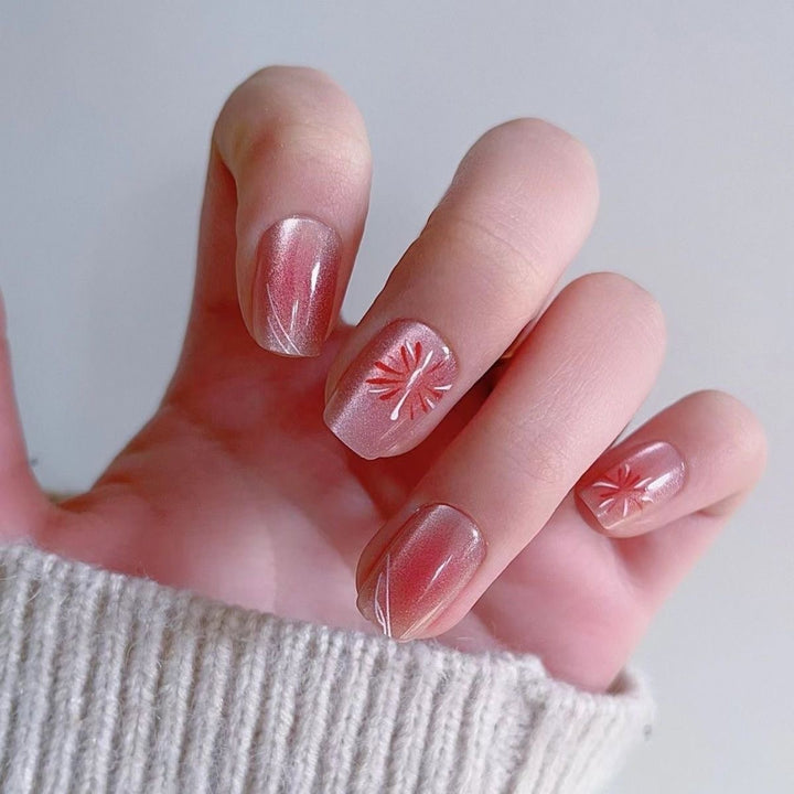 Premium Floral Press-On Nail Collection Kalsten