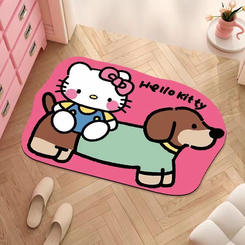 Cute Cartoon-Themed Plush Bath Mat