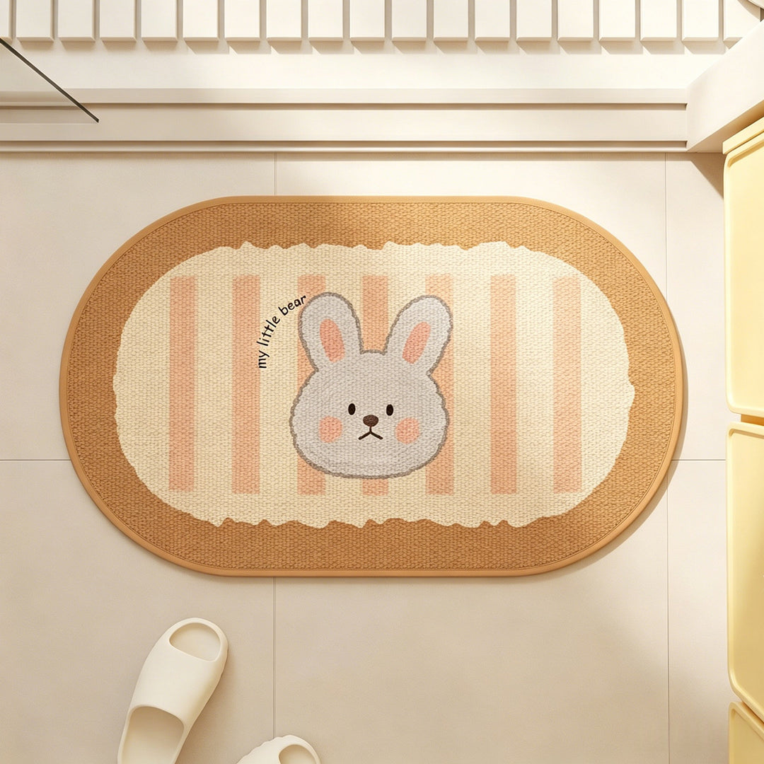 Cute Cat-Themed Bath Mat Kalsten