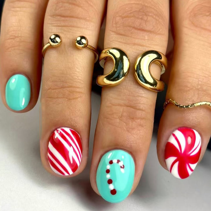Festive Character Press-On Nails Kalsten