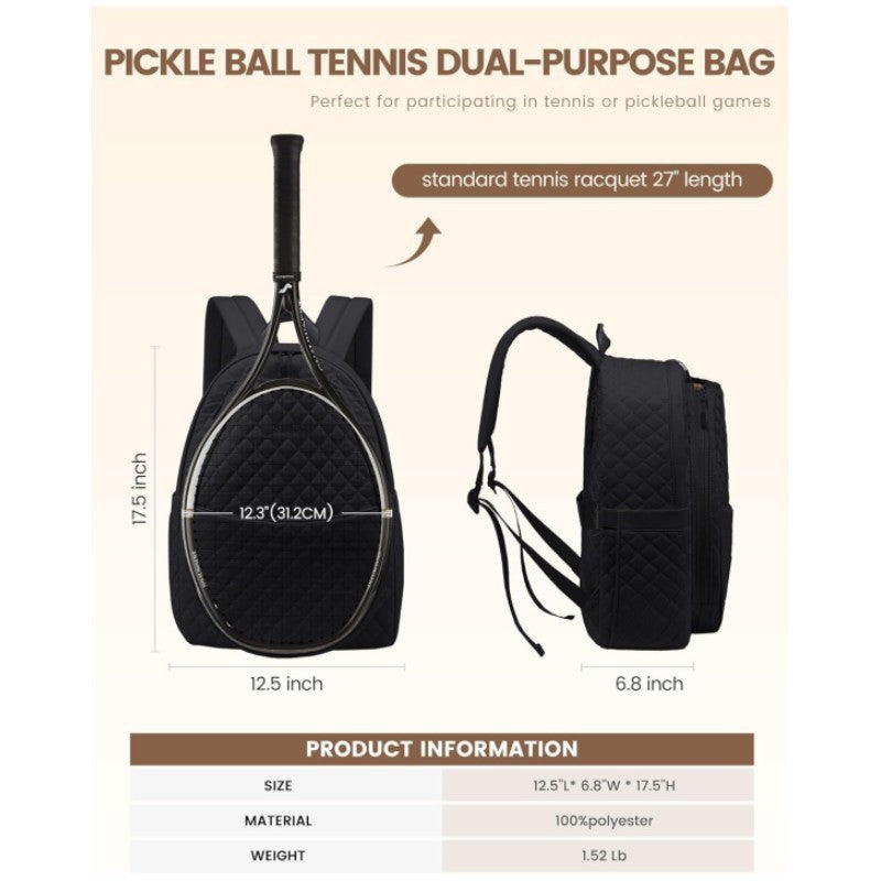 Tennis Backpack with Padded Compartment and Optimal Freedom of Movement Kalsten