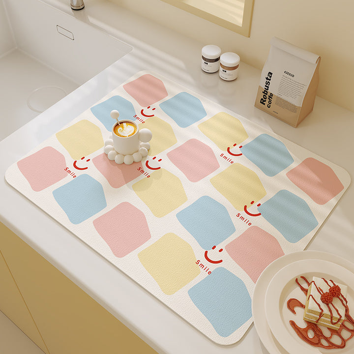 Smiling Faces Kitchen Mat Kalsten