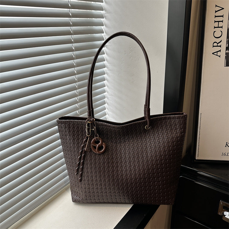 Woven Textured Tote Bag