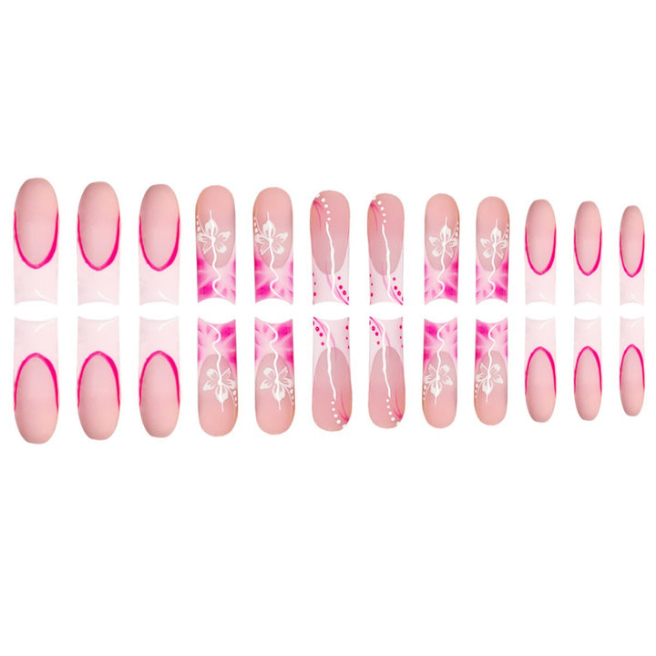 Artistic Floral Stiletto Press-On Nails Kalsten