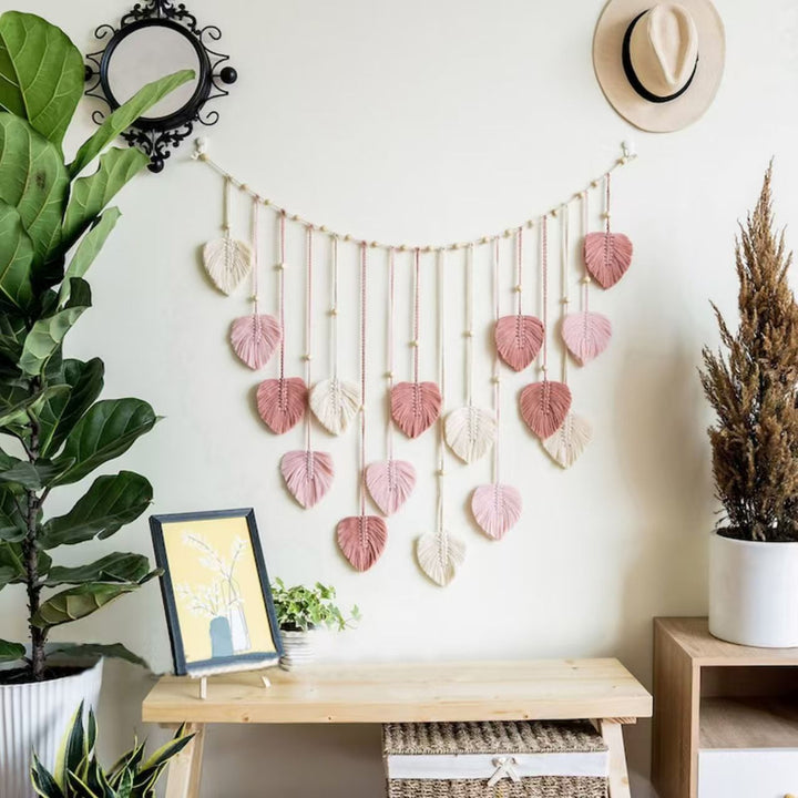Decorative Macrame Leaf Garland