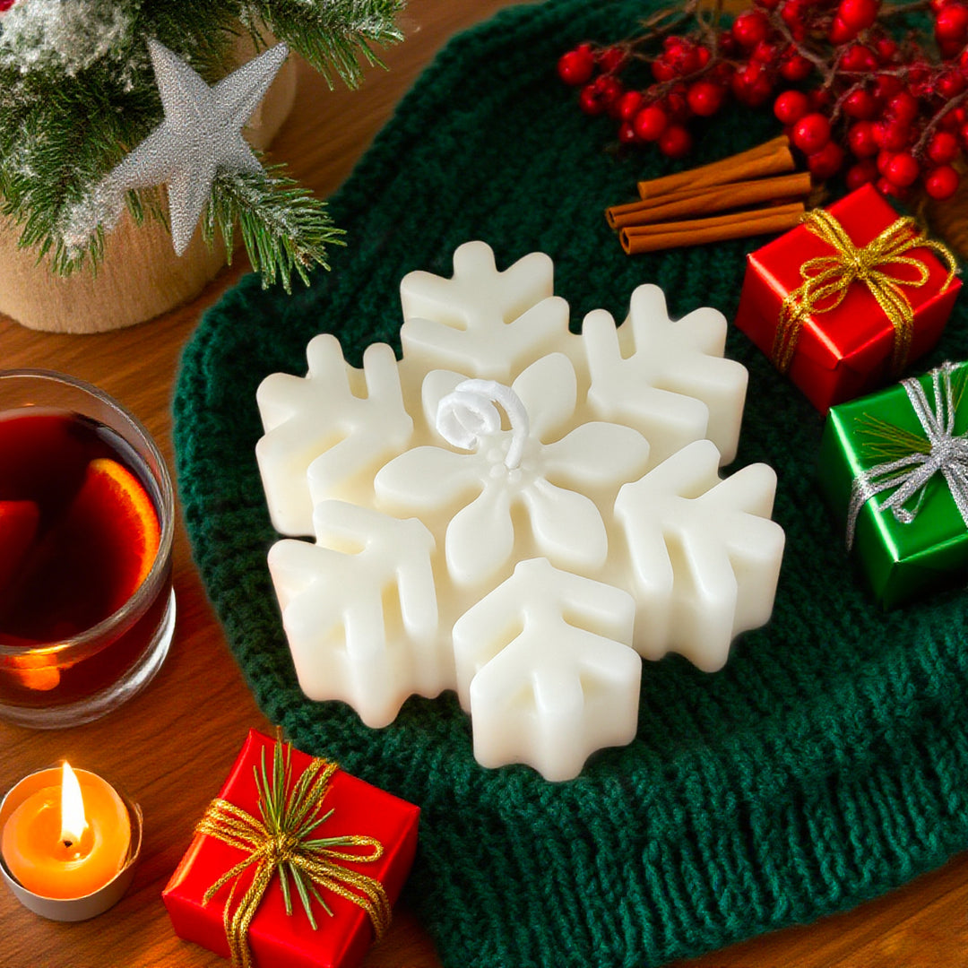 Snowflake Decorative Candle