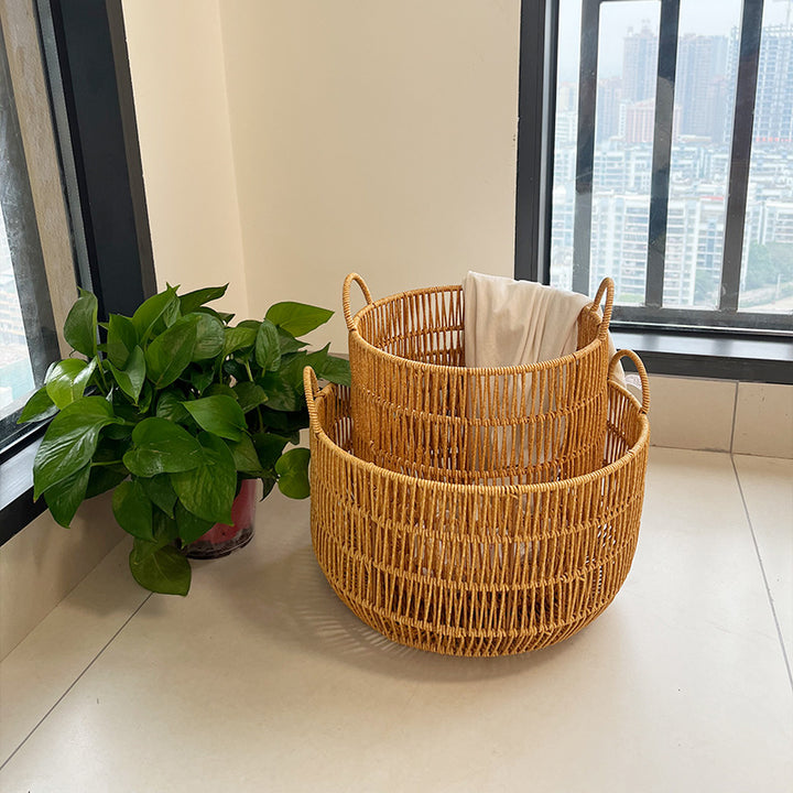 Handwoven Laundry Storage Basket Kalsten