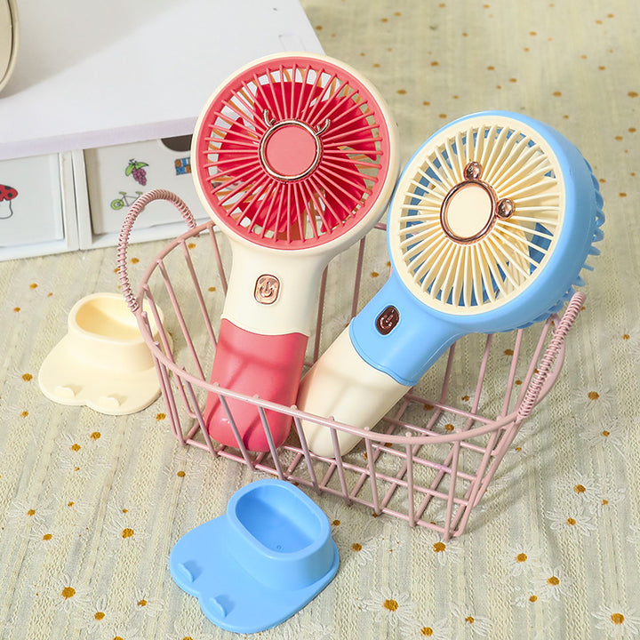 Ladies Portable Handheld Fan with Cute Animal Design Kalsten