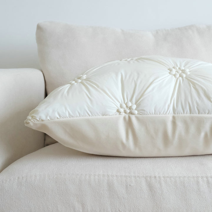 Plush Floral Design Pillow