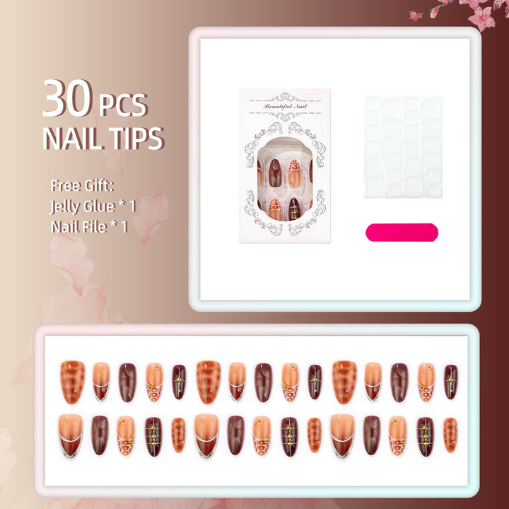 Manual Press-On Nail Art Set