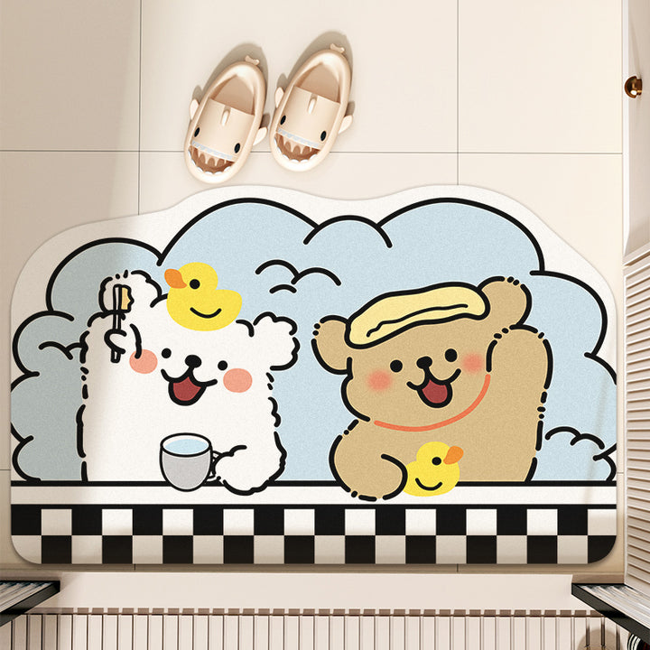 Cartoon-Themed Area Mat for Indoor Home Decor