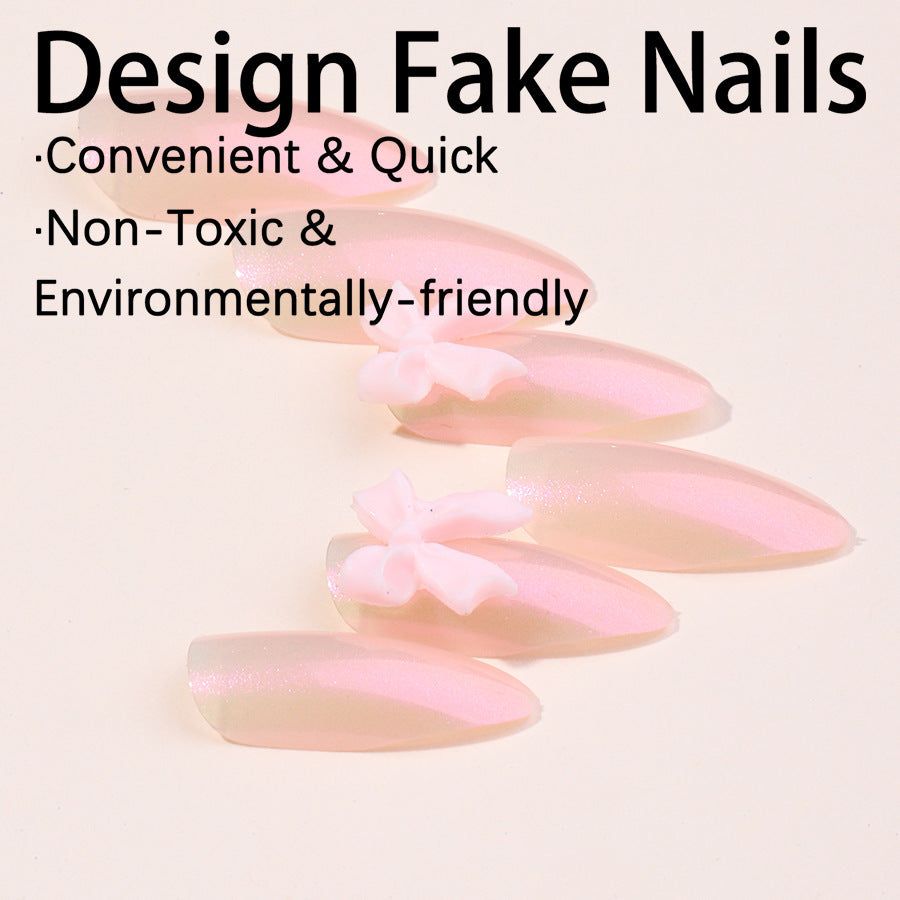 Nail art set with shimmering tips and elegant decorations Kalsten