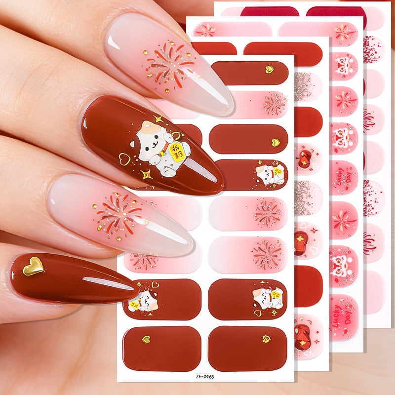 Holiday-Themed Nail Wraps