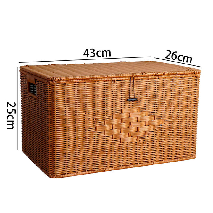 Woven Storage Chest with Lid Kalsten