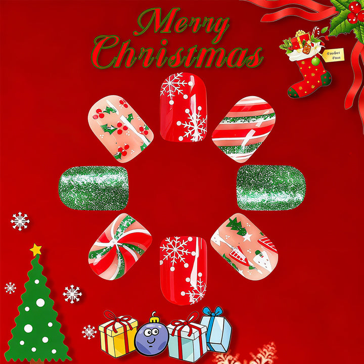 Festive nail art with winter motifs Kalsten
