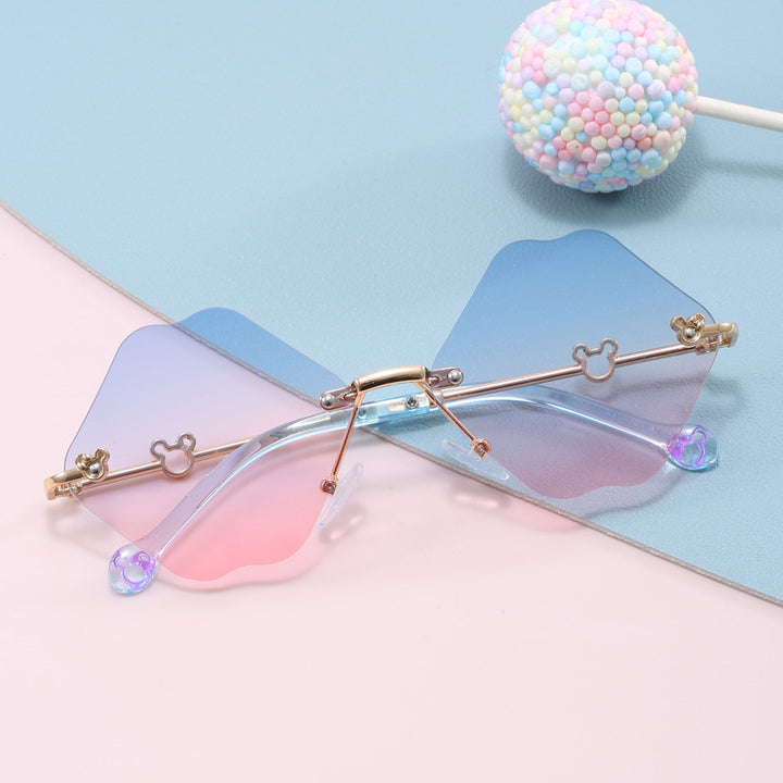 Ladies geometric oversized sunglasses with detailed, luxurious frame Kalsten