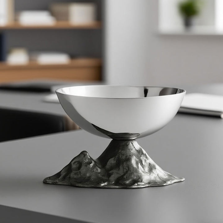 Mountain-Inspired Decorative Serving Bowl