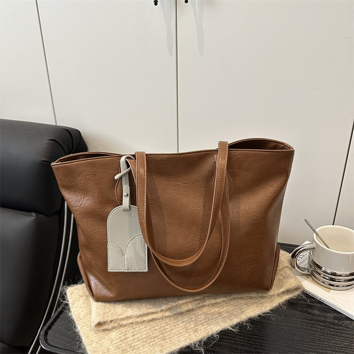 Elegant Faux Leather Tote Bag