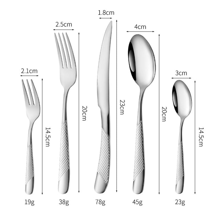 Fine and elegant table knife with non-slip handle Kalsten