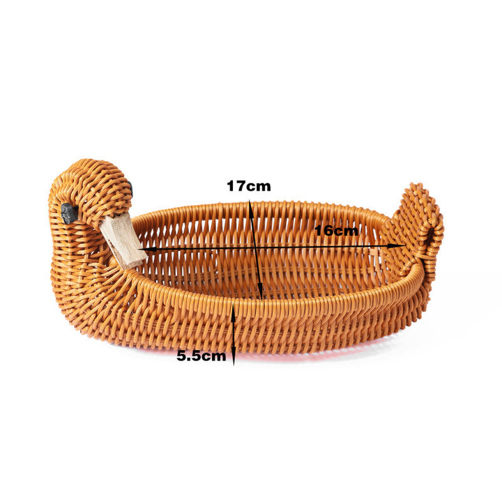 Frog-Shaped Decorative Woven Basket Kalsten