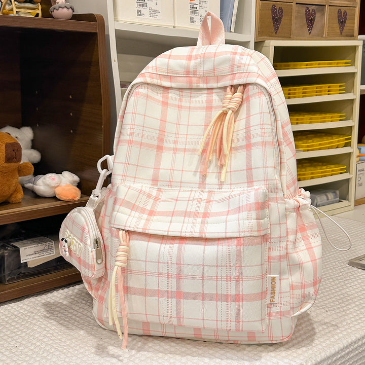 Playful Plaid Design School Backpack Kalsten