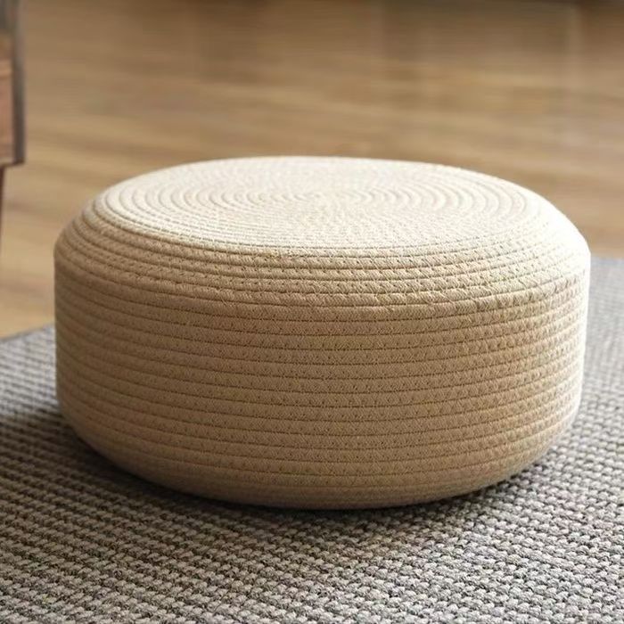 Handcrafted seat pouf Kalsten