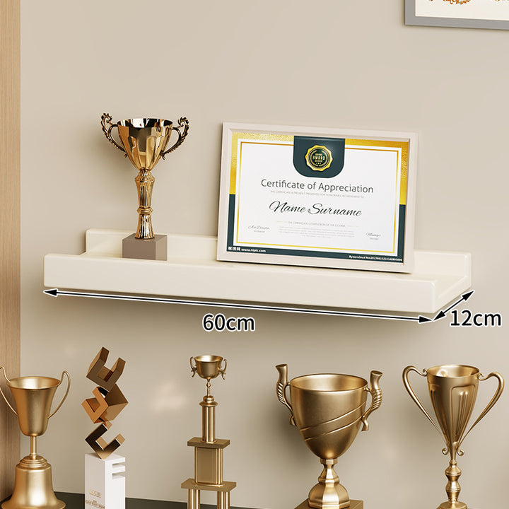 Wall-Mounted Floating Display Shelf Lacquered High-Gloss MDF