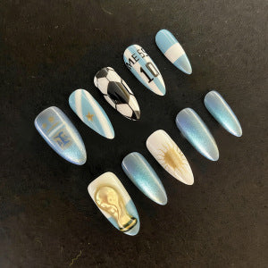 Creative nail art set with football theme Kalsten