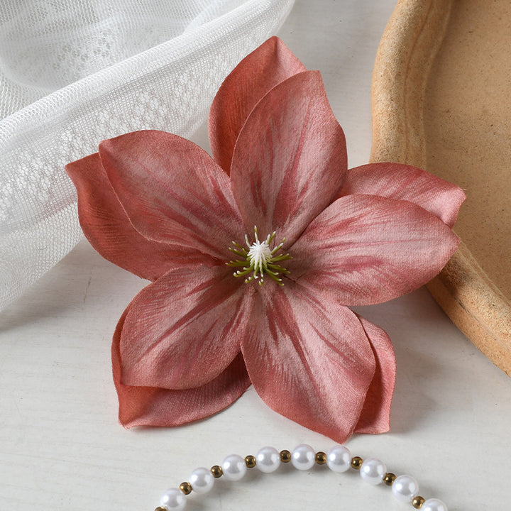 Elegant Fabric Floral Clip