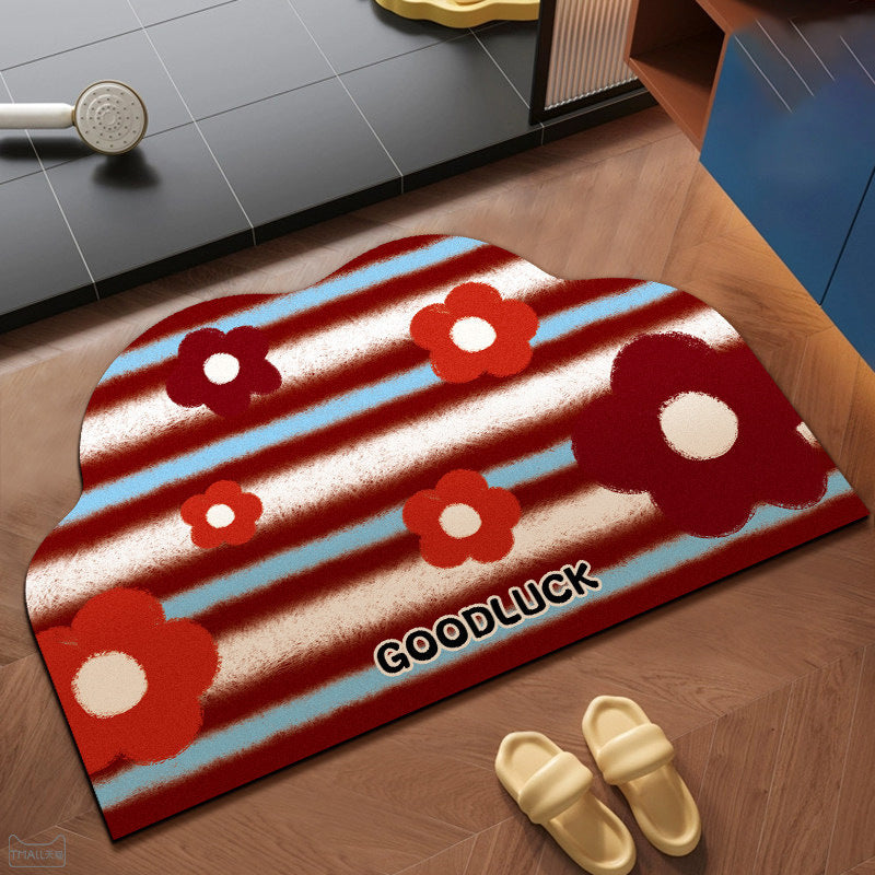 Decorative Leopard Print Bath Mat