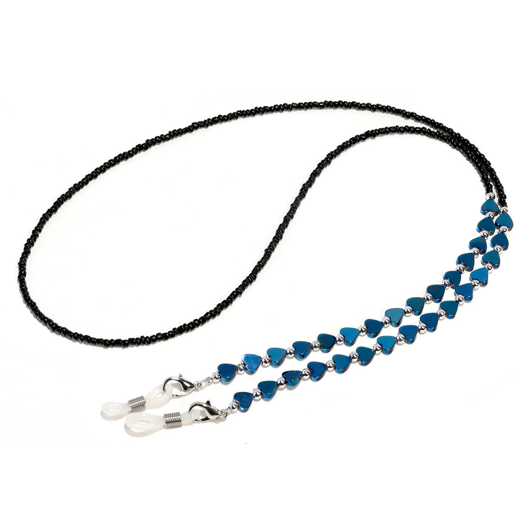 Heart-Shaped Beaded Eyewear Chain Kalsten