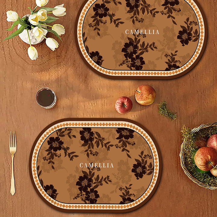 Decorative Floral Table Placemats
