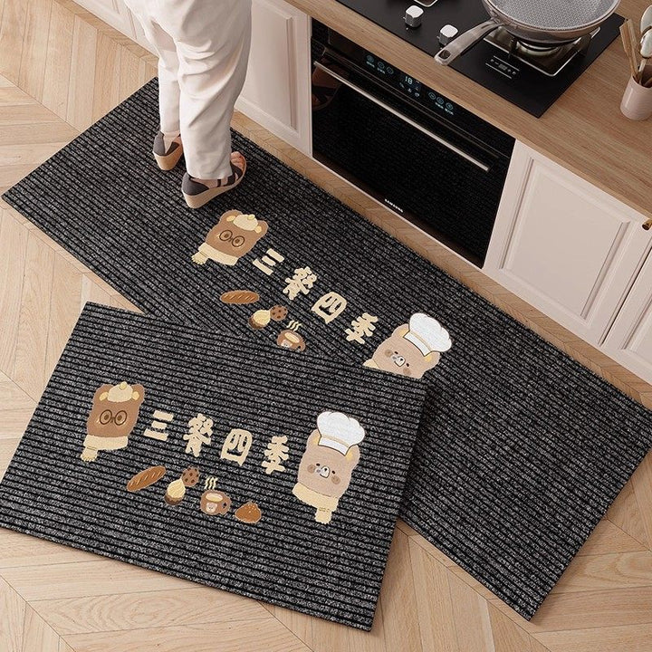 Cartoon-Themed Anti-Fatigue Kitchen Mat