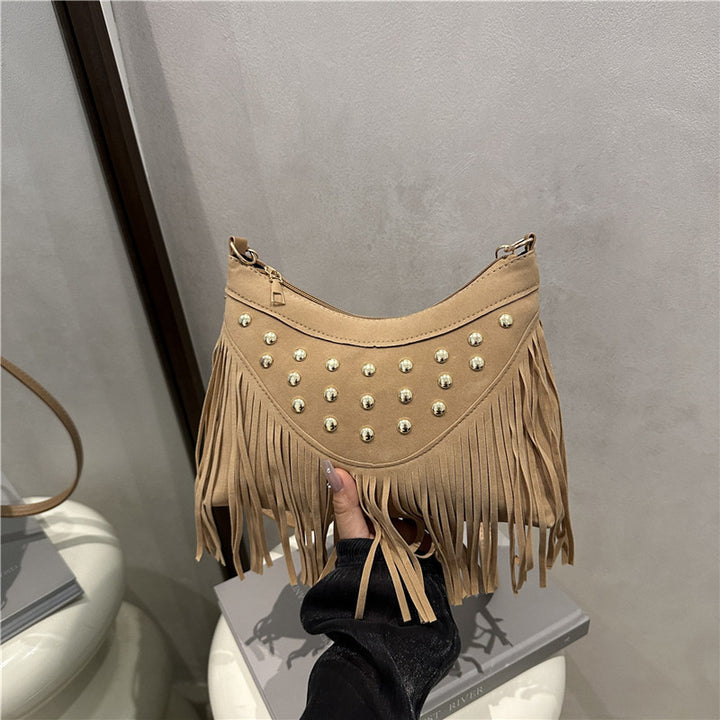 Bohemian Fringe Detail Crossbody Bag Kalsten