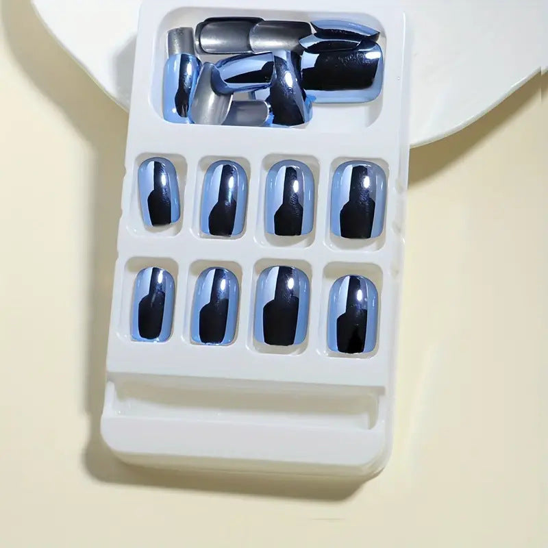 Metallic Finish Press-On Nail Set Kalsten