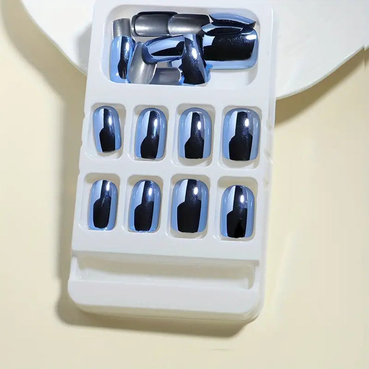 Metallic Finish Press-On Nail Set Kalsten