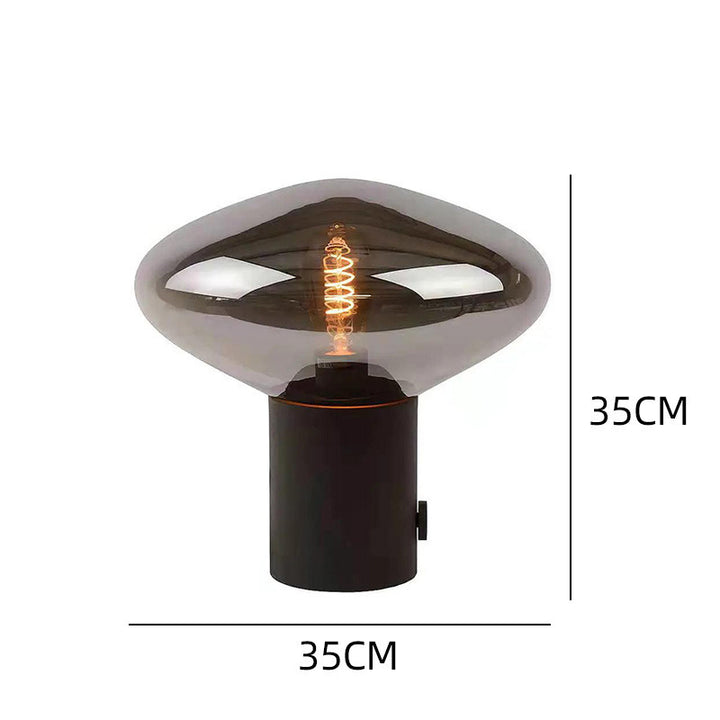 Artistic Table Lamp with Unique Glass Shade
