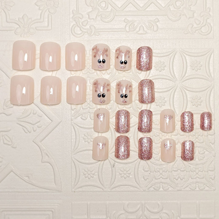 Artistic Holiday-Themed Press-On Nail Set Kalsten