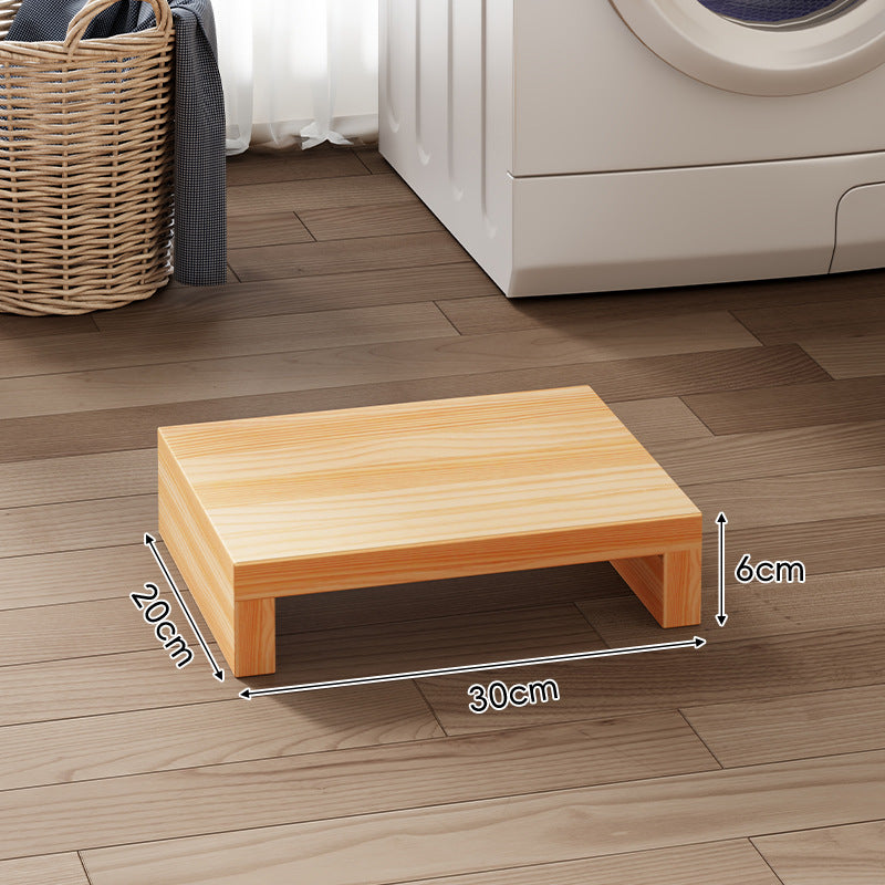 Low-Profile Solid Wood Appliance Platform Riser