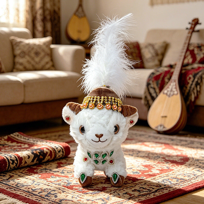 Jewel-Embellished Plush Lamb Collectible Kalsten