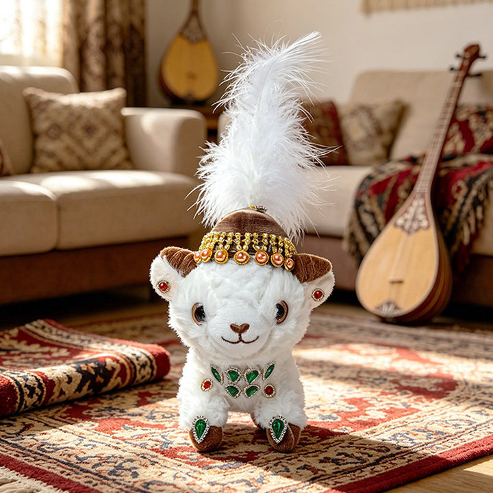 Jewel-Embellished Plush Lamb Collectible Kalsten