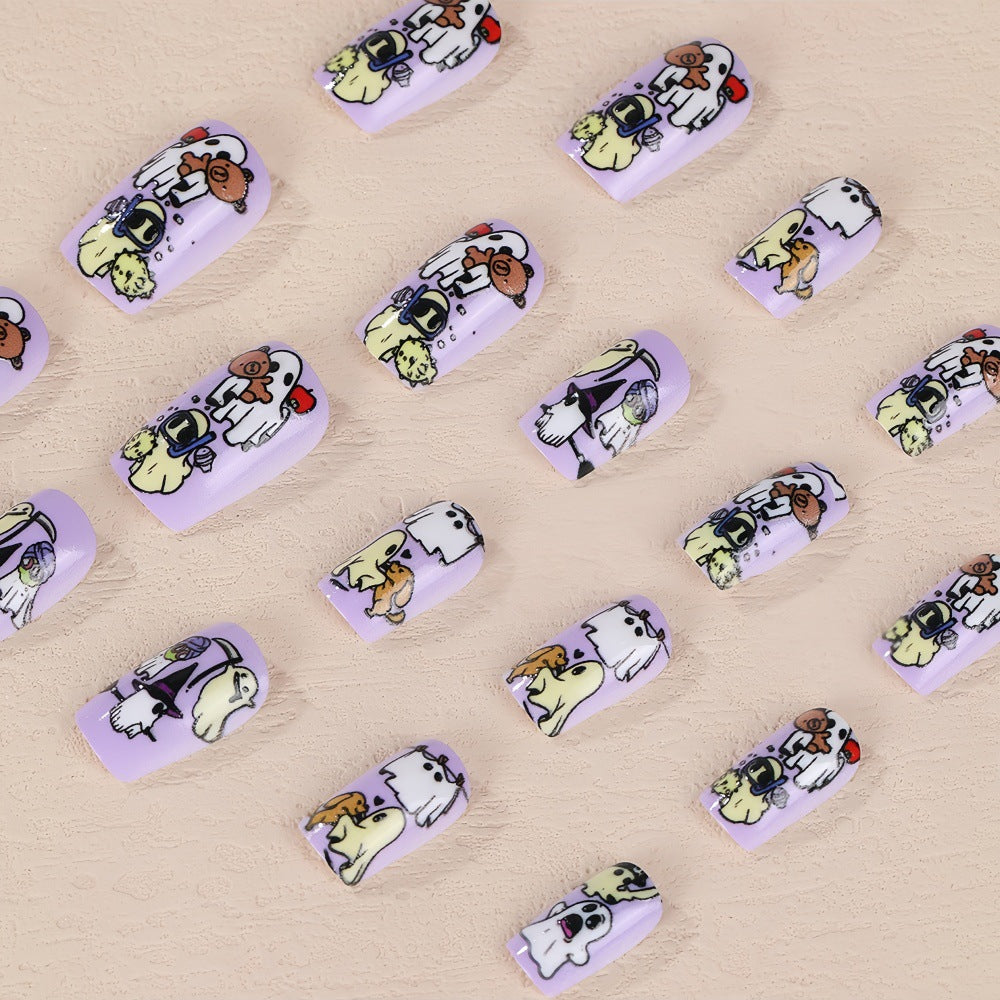 Creative Nail Set with Cartoon Designs Kalsten