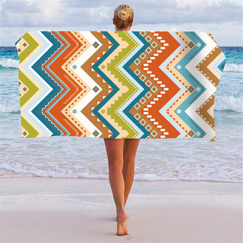 Beach towel with unique graphic pattern Kalsten