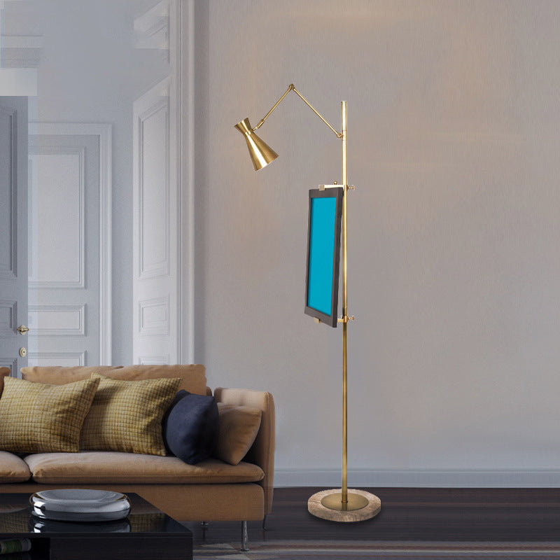 Adjustable Floor Lamp with Marble Base