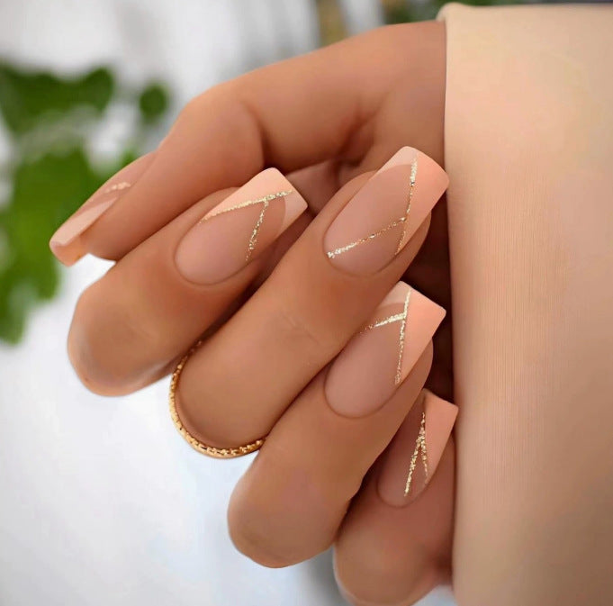 Elegant French Tip Acrylic Nail Art Kalsten
